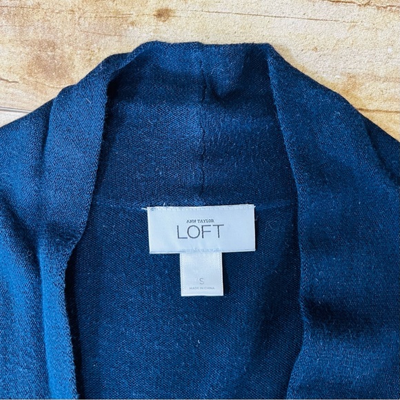 Ann Taylor Size Small Navy Blue Button-Up Cardigan - Picture 8 of 8